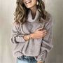 Damen-Rollkragenpullover mit Knöpfen – Yara