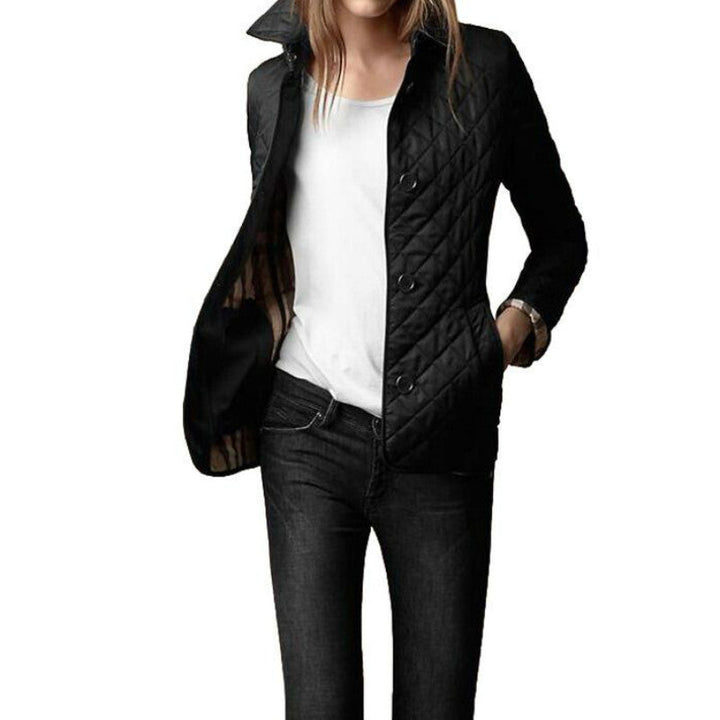Gepolsterte Damenjacke mit Knöpfen – Elin
