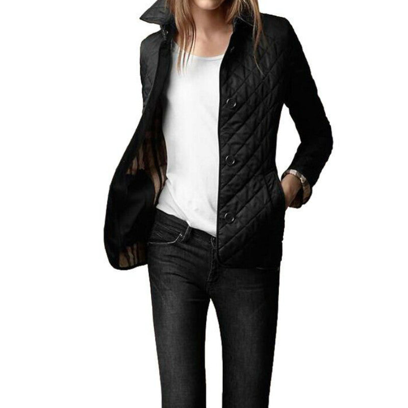 Gepolsterte Damenjacke mit Knöpfen – Elin