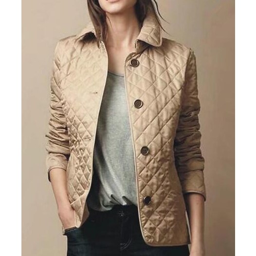 Gepolsterte Damenjacke mit Knöpfen – Elin