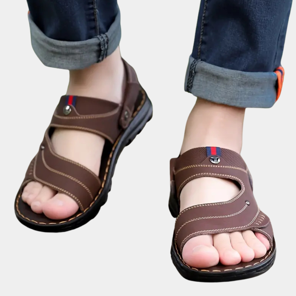Lässige Ledersandalen für Herren - Leon