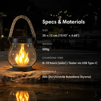 Solar Lantern with Realistic Flame Effect 3