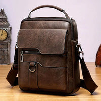 Luxuriöse Damen-Lederschultertasche - Elena