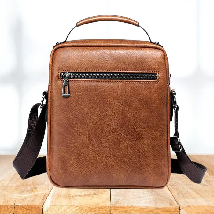 Luxuriöse Damen-Lederschultertasche - Elena