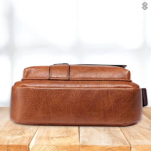 Luxuriöse Damen-Lederschultertasche - Elena