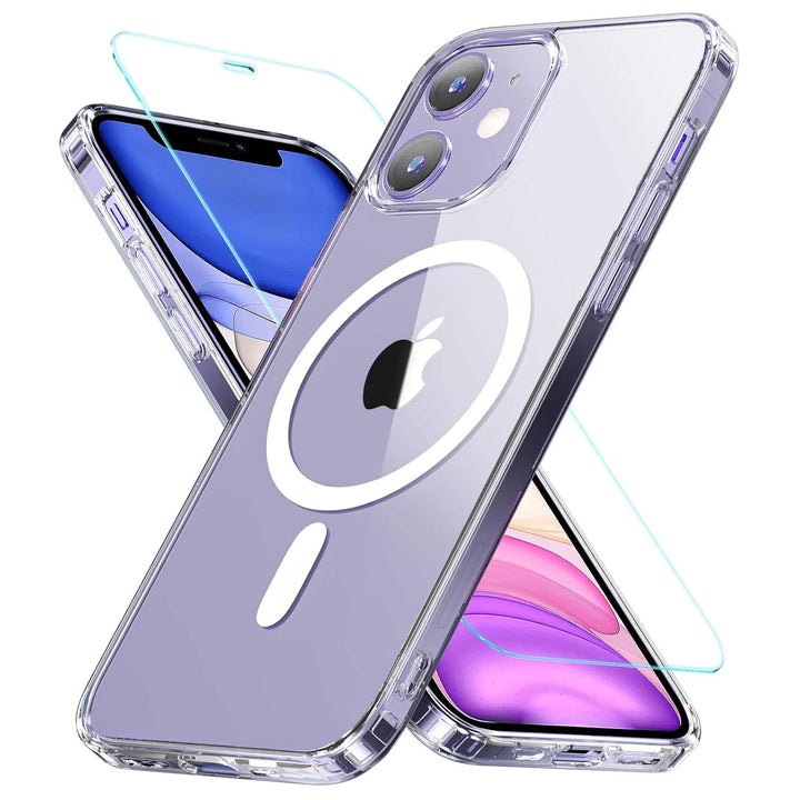 Magnetic Shockproof Case with Glass Protector – For iPhone X to 15 – Buy 1, Get 1 Free-For 15 Pro Max-State of Style