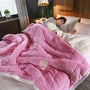 Warme Flanell-Koral-Fleecedecke für Herbst und Winter – CosyBlanket