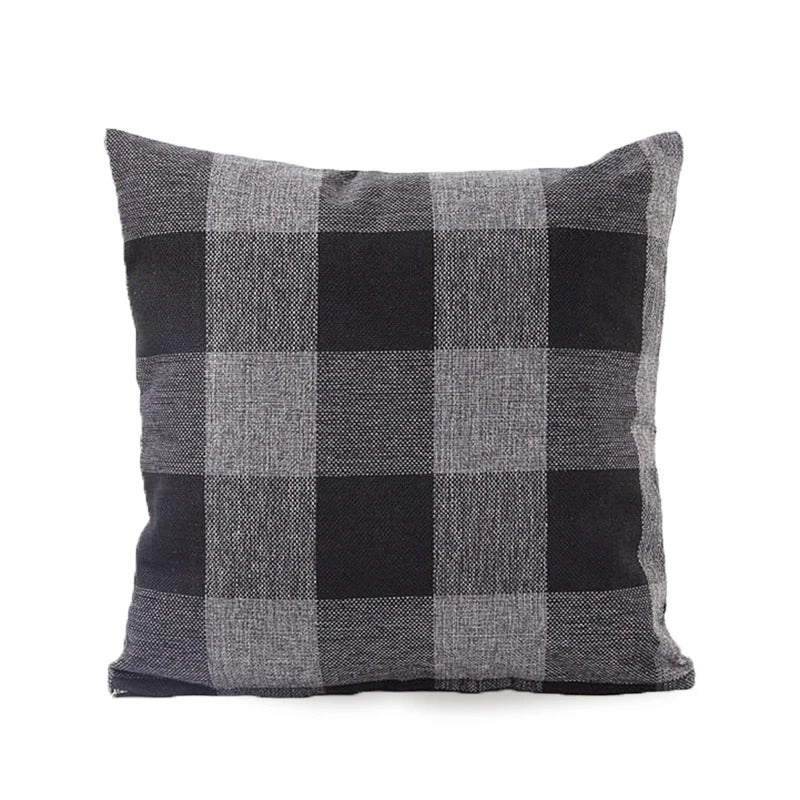 Gezellige Geruite Kussenhoes in Landhuisstijl – Autumn Plaid