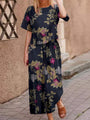 Luftiges zweiteiliges Sommeroutfit aus Baumwolle mit schmeichelhafter Passform – Boho Set Zephyra
