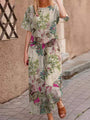 Luftiges zweiteiliges Sommeroutfit aus Baumwolle mit schmeichelhafter Passform – Boho Set Zephyra