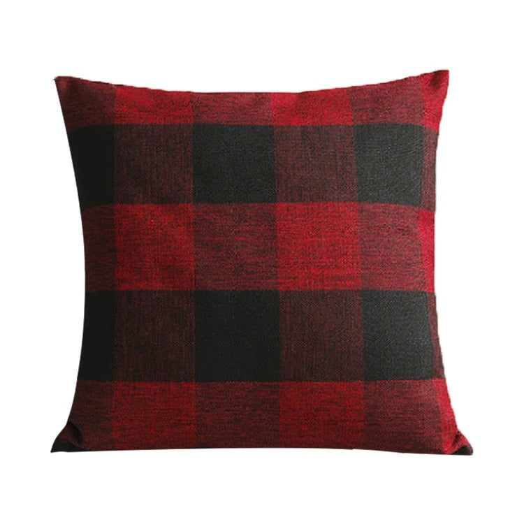 Gezellige Geruite Kussenhoes in Landhuisstijl – Autumn Plaid