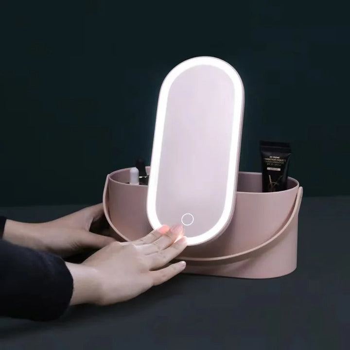 Make-up Koffer mit LED-Spiegel - Lumivault