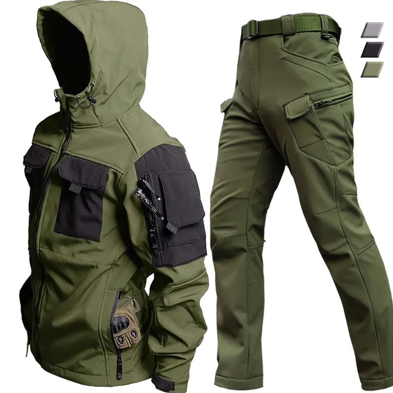 Waterproof outdoor set for men with jacket and pants – Falk