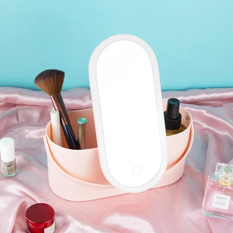 Make-up Koffer mit LED-Spiegel - Lumivault