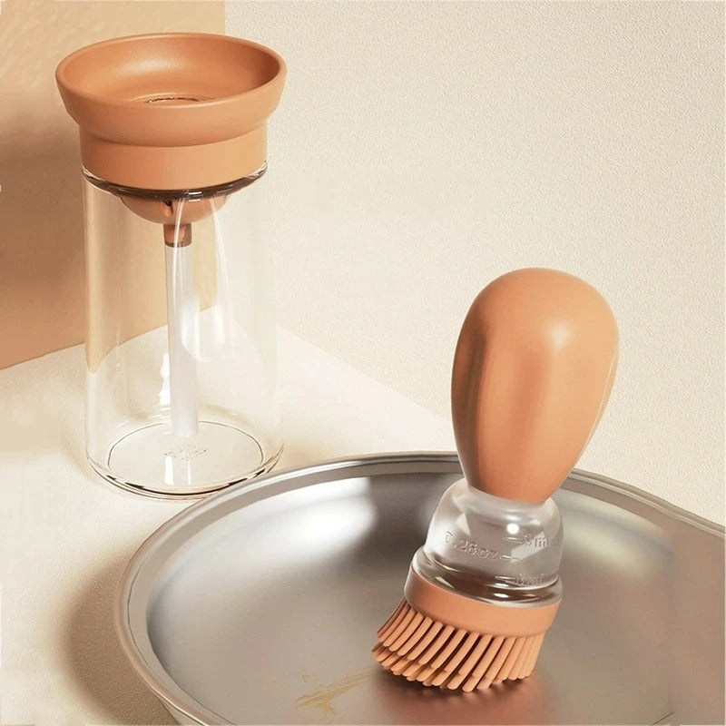 Silikon-Ölflasche mit Bürstenkopf - OilBuddy