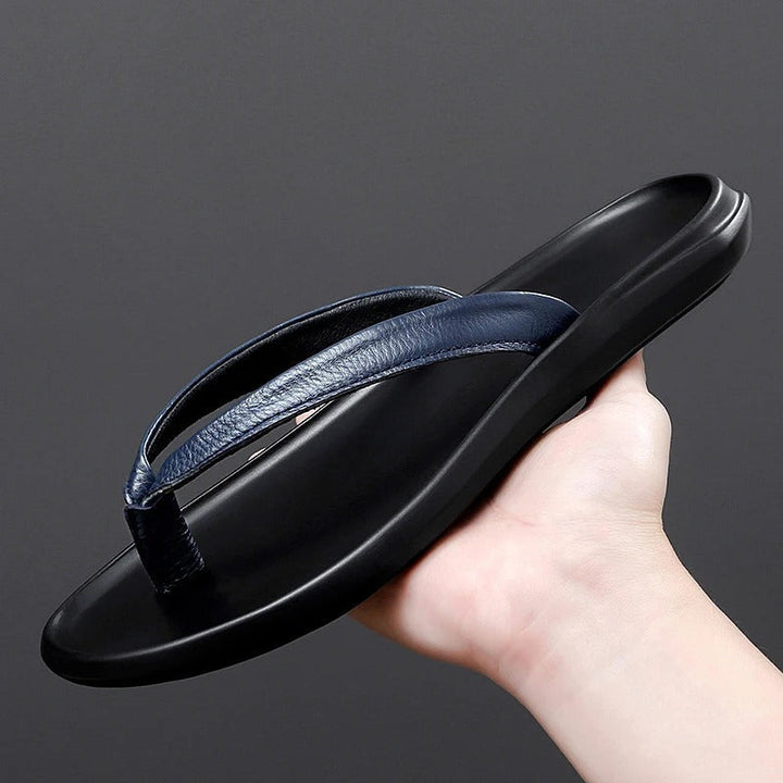 Antislip & Stijlvolle Herenslippers van Leer voor de Zomer - Dario