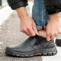 Herren Sicherheitsschuhe wasserdicht mit Stahlkappe & weiter Passform – Arvid