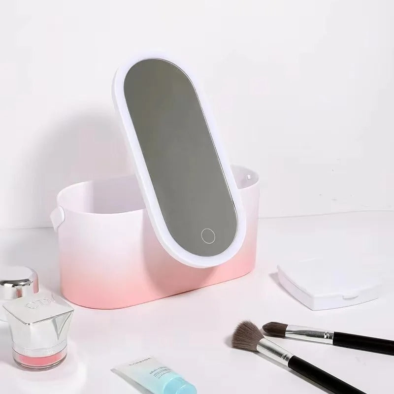 Make-up Koffer mit LED-Spiegel - Lumivault