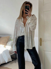 GlitteryDress™: Oversized Blouse Voor Dames