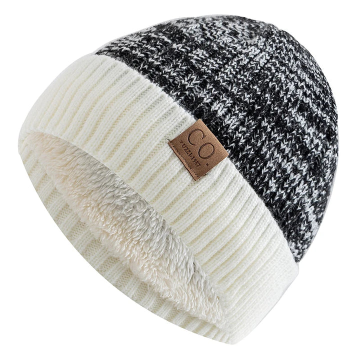 Vintage Vibe Beanie | Retro gefütterte Wintermütze