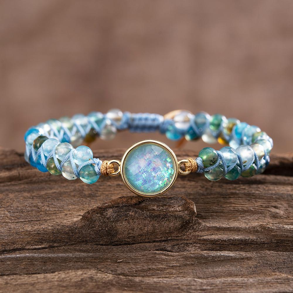Hypnotizing Blue Opal Bracelet - Liora