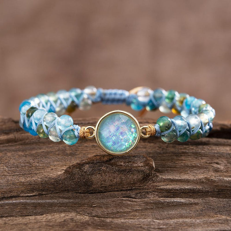 Hypnotizing Blue Opal Bracelet - Liora