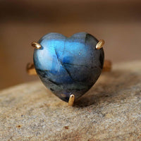 Heilender Herz Edelstein Ring - Selena