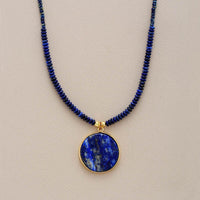 Ronde Lapis Ketting - Astrid