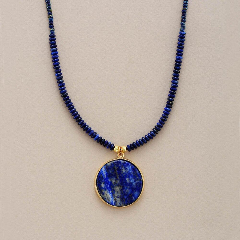 Ronde Lapis Ketting - Astrid