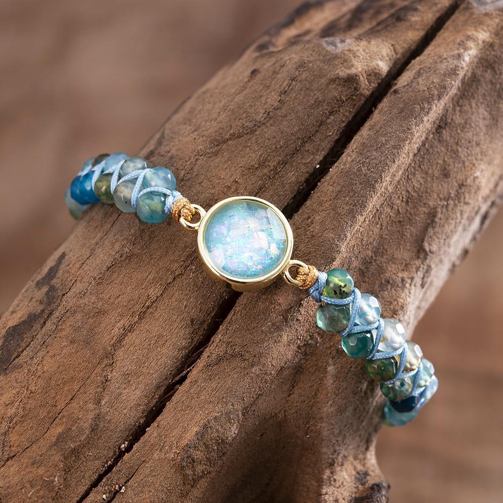 Hypnotizing Blue Opal Bracelet - Liora