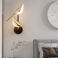 Moderne Vogel-Wandleuchte - AviaryGlow