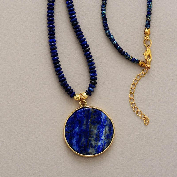 Ronde Lapis Ketting - Astrid
