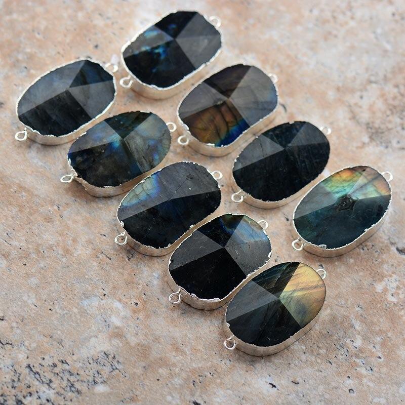 Labradorit Glanz Fünf-Reihiges Wickelarmband – Lira