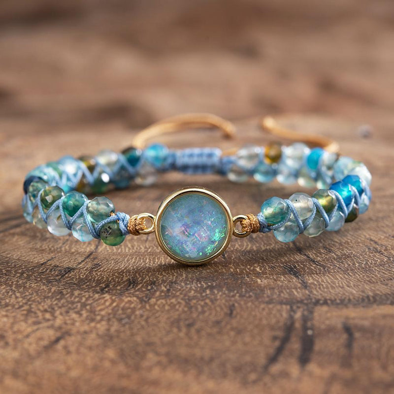 Hypnotizing Blue Opal Bracelet - Liora