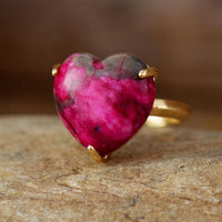 Heilender Herz Edelstein Ring - Selena