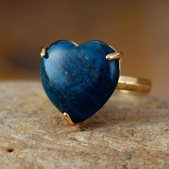 Heilender Herz Edelstein Ring - Selena