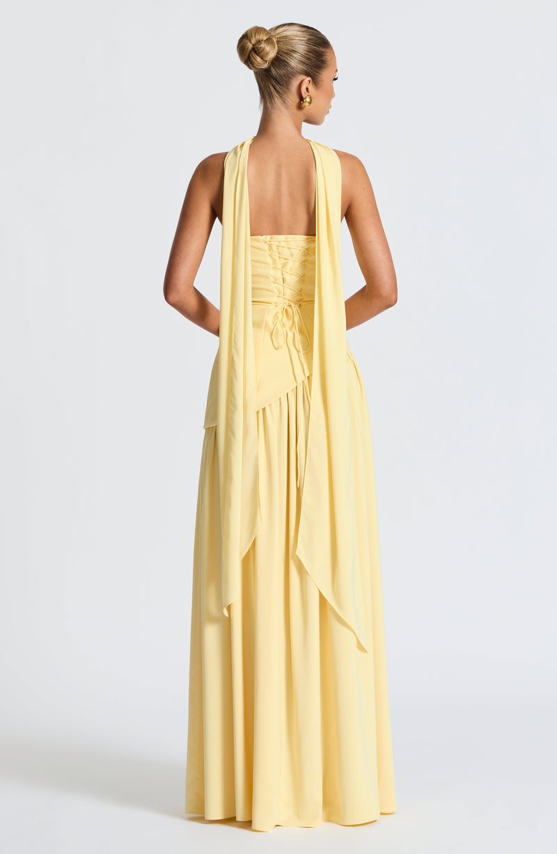 Strapless Formal Maxi Dress with Pleated Skirt & Thigh Slit 4