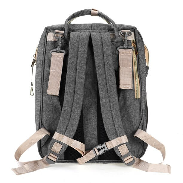 Multifunktionale Baby-Wickeltasche mit faltbarem Bettchen – Wasserdichtes Multi-Fach-Design