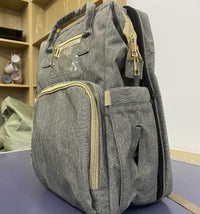 Multifunktionale Baby-Wickeltasche mit faltbarem Bettchen – Wasserdichtes Multi-Fach-Design