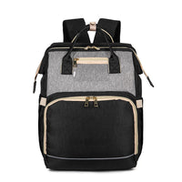 Multifunktionale Baby-Wickeltasche mit faltbarem Bettchen – Wasserdichtes Multi-Fach-Design
