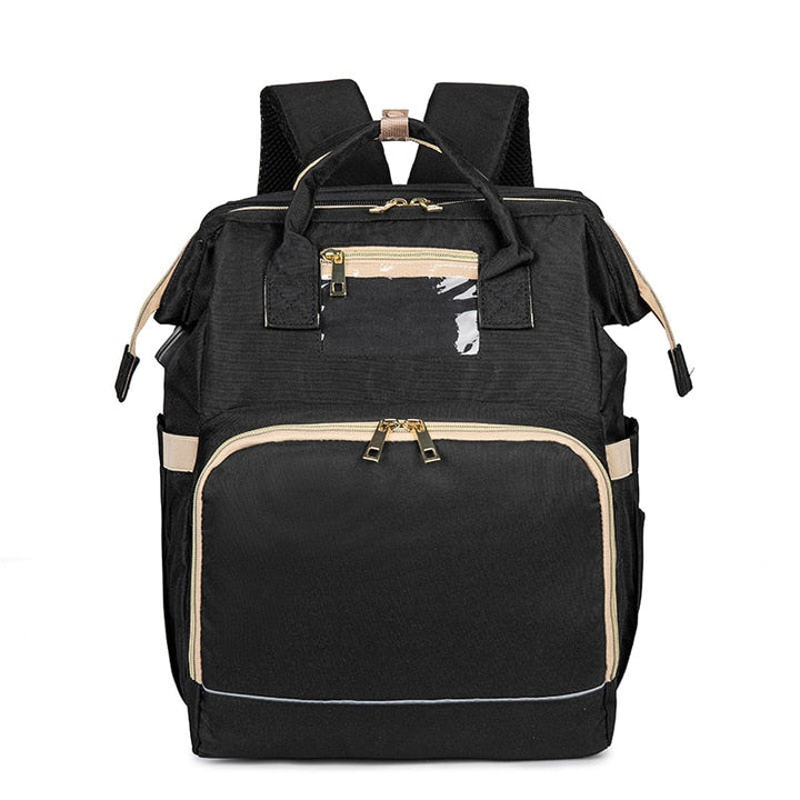 Multifunktionale Baby-Wickeltasche mit faltbarem Bettchen – Wasserdichtes Multi-Fach-Design