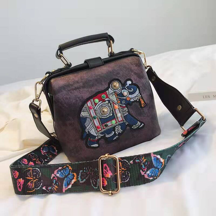 Bestickte Mandala-Umhängetasche – Leichtes Multi-Use Boho-Design