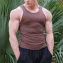 Ärmelloses Herren-Fitness-T-Shirt aus atmungsaktivem Material – Nico