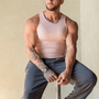 Ärmelloses Herren-Fitness-T-Shirt aus atmungsaktivem Material – Nico