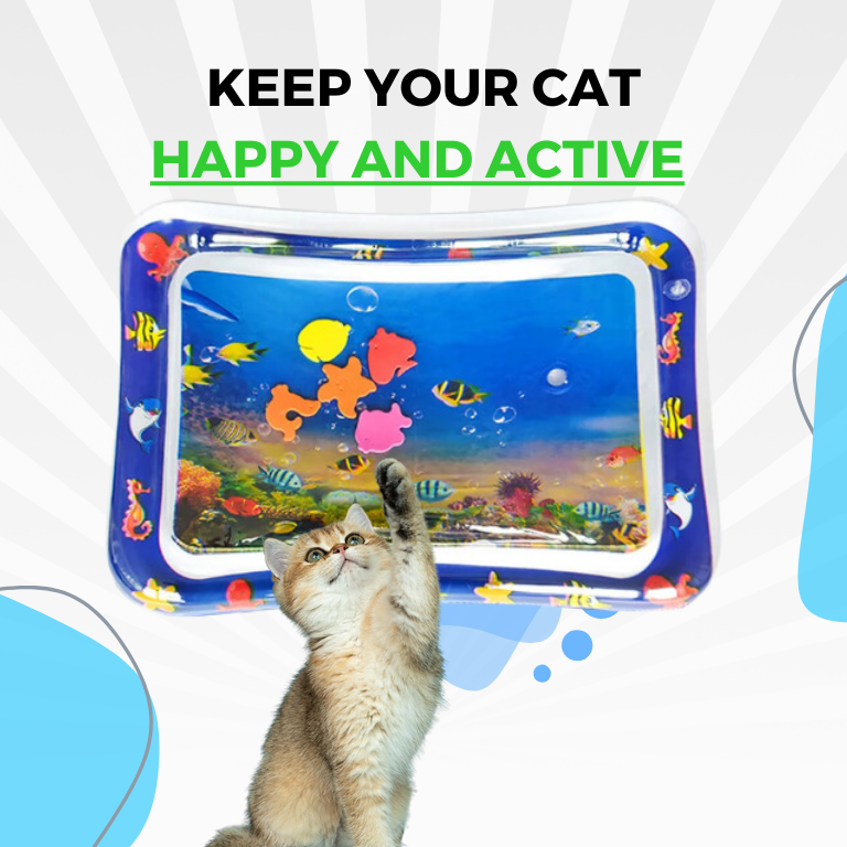 Interactive Water Play Mat for Cats - AquaPaws