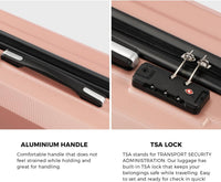 Compact 2-delige handbagageset met trolleytas en draaiwielen – JetTrek
