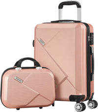 Compact 2-delige handbagageset met trolleytas en draaiwielen – JetTrek