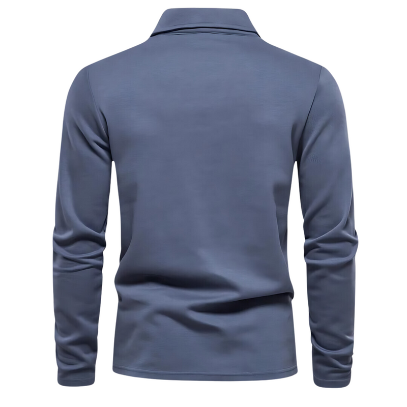 Herren-Poloshirt mit langen Ärmeln - Vince