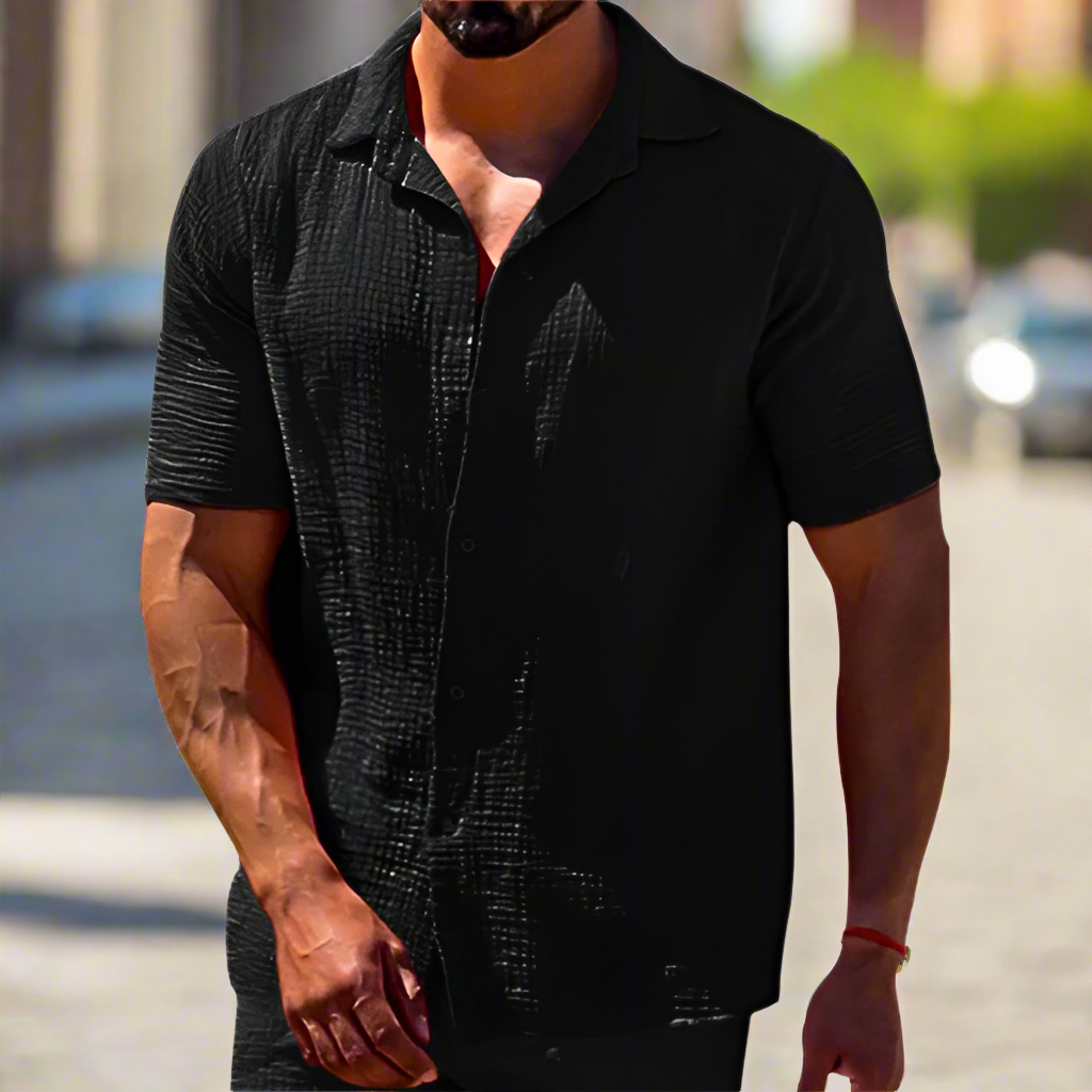 Comfortabel Heren Linnen Overhemd – Lorenzo