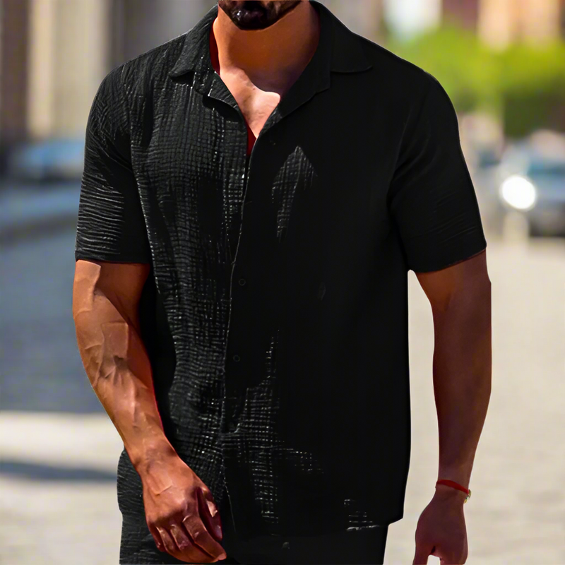 Comfortabel Heren Linnen Overhemd – Lorenzo